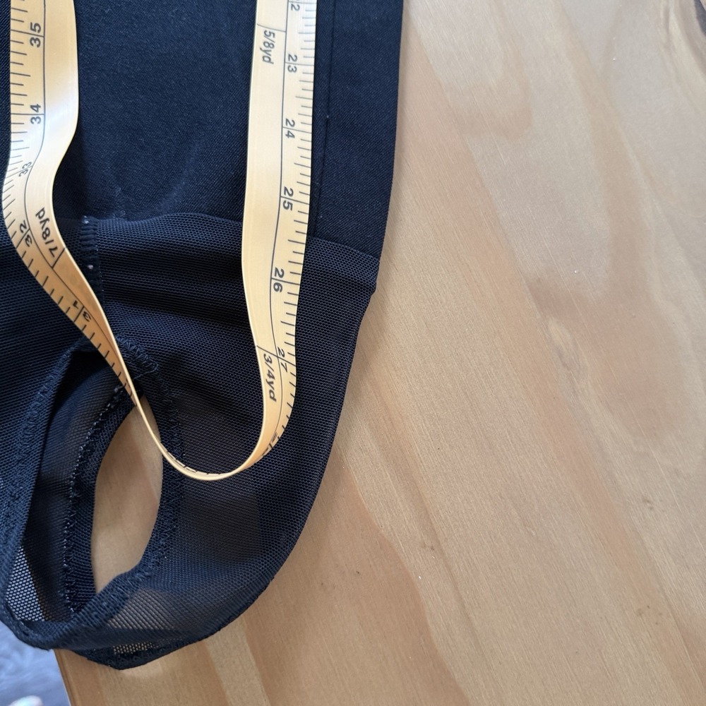 Obermeyer Vtg Black Overall Bib Snow Suit Sz 8 LONG Stirrup Wool Blend One Piece - Picture 10 of 12